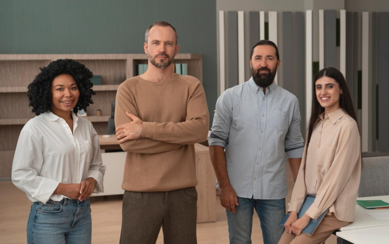 Team bei der Entwicklung von Anlagestrategien